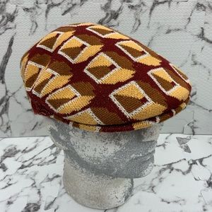 Men's Kangol Burgundy | Yellow | Brown Motherboard 504 Casual Hat NWT